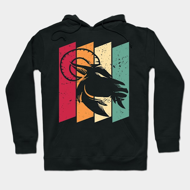 Goat Retro Hoodie by Shiva121